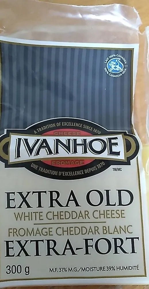 Extra old white cheddar cheese