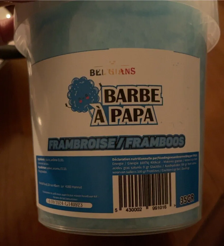Barbe a papa framboise
