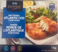 Battered Atlantic Cod Portions