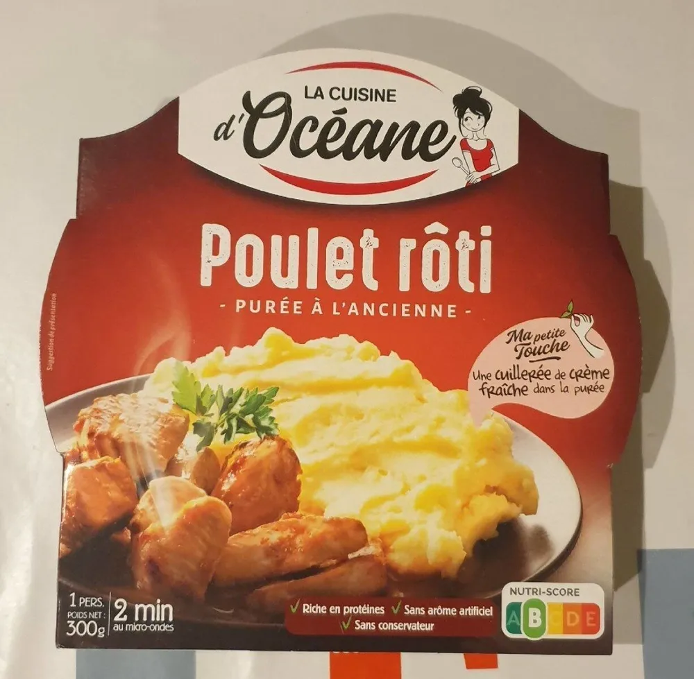 Poulet rôti - purée à l'ancienne