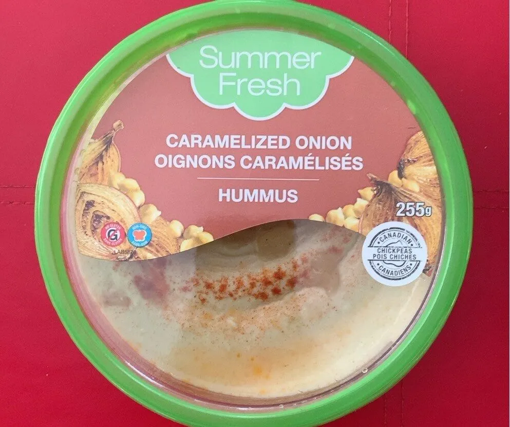 Hummus oignons caramélisés