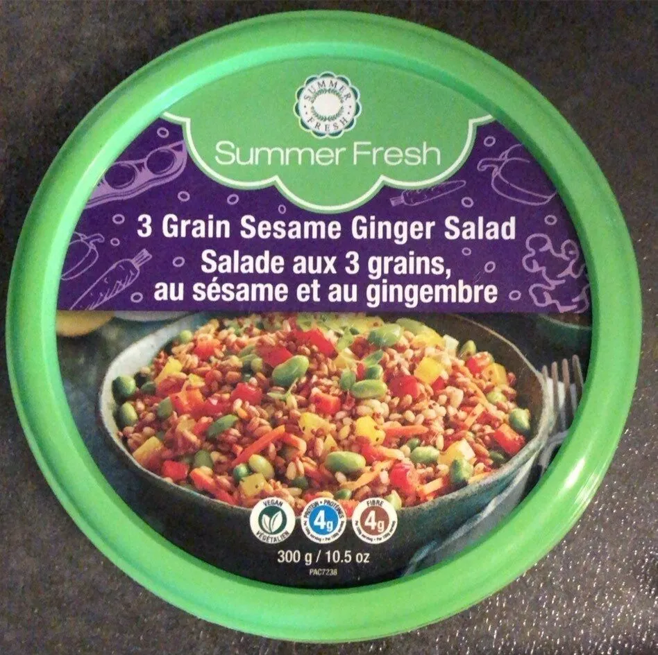 3 Grain Sesame Ginger Salad