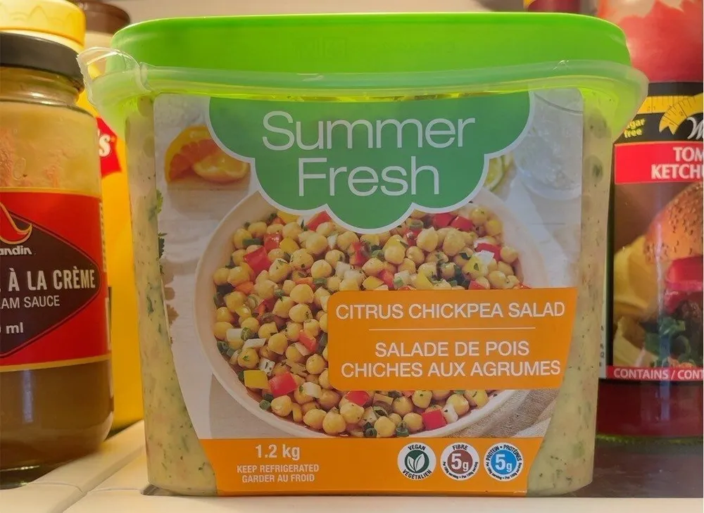 Salade de pois chiches aux agrumes