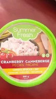 Canneberge pacane fromage à tartiner et trempette