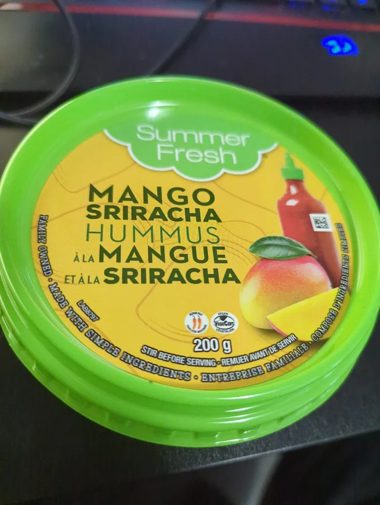 Mango Sriracha Hummus