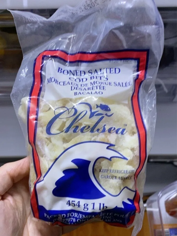 Boned salted cod bits