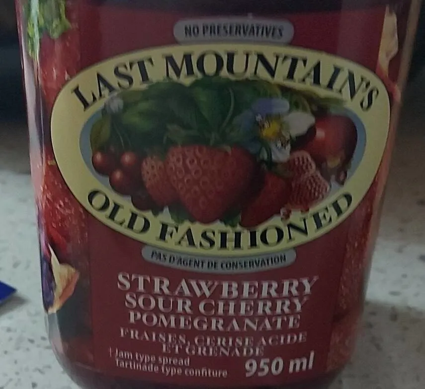 Strawberry sour cherry pomegranate Jam