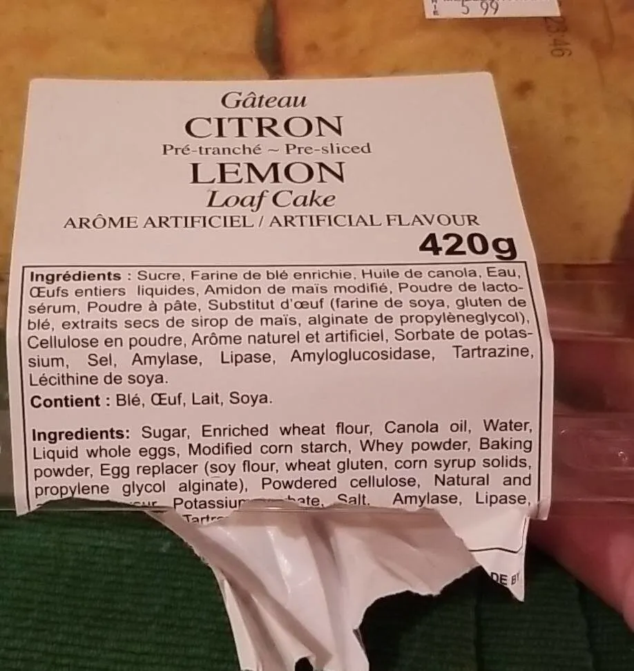 Gateau Citron