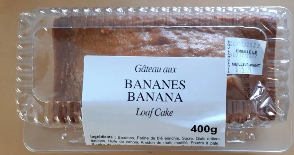 Gâteau aux Bananes