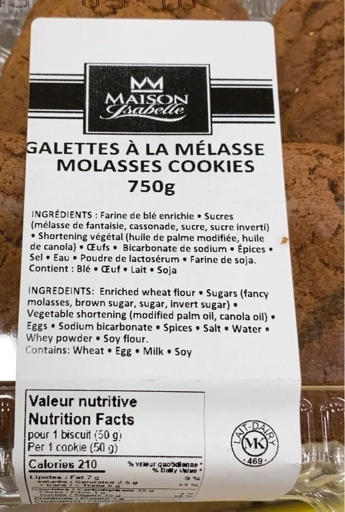 Galettes à la mélasse