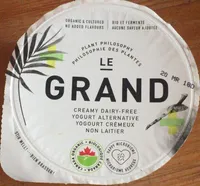 Yogourt cremeux non laitier