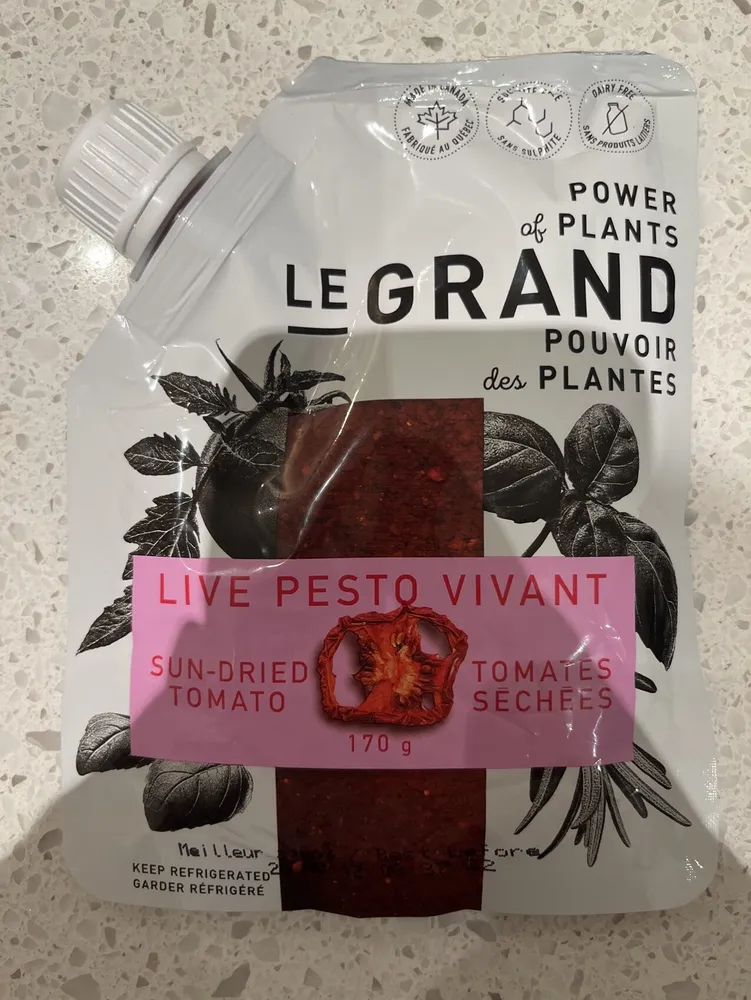 Live Pesto Sun-Dried Tomato / Pesto Vivant Tomates Séchées