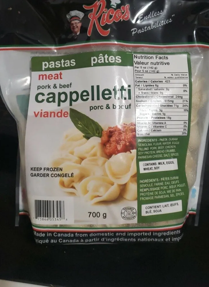 Pork & beef cappelletti