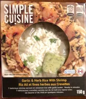 Riz Ail et fines herbes aux Crevettes