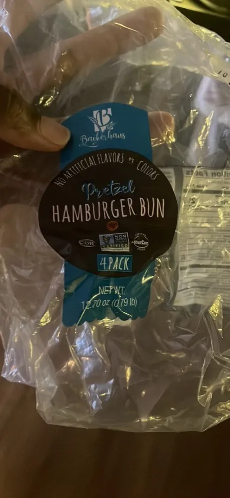Pretzel Hamburger Bun