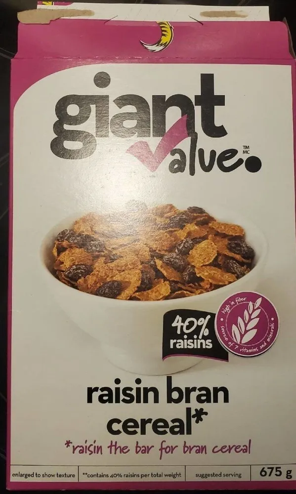 Giant value Raisin Bran