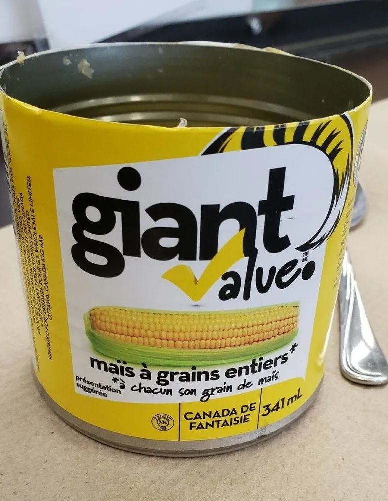 Maïs en grains entiers