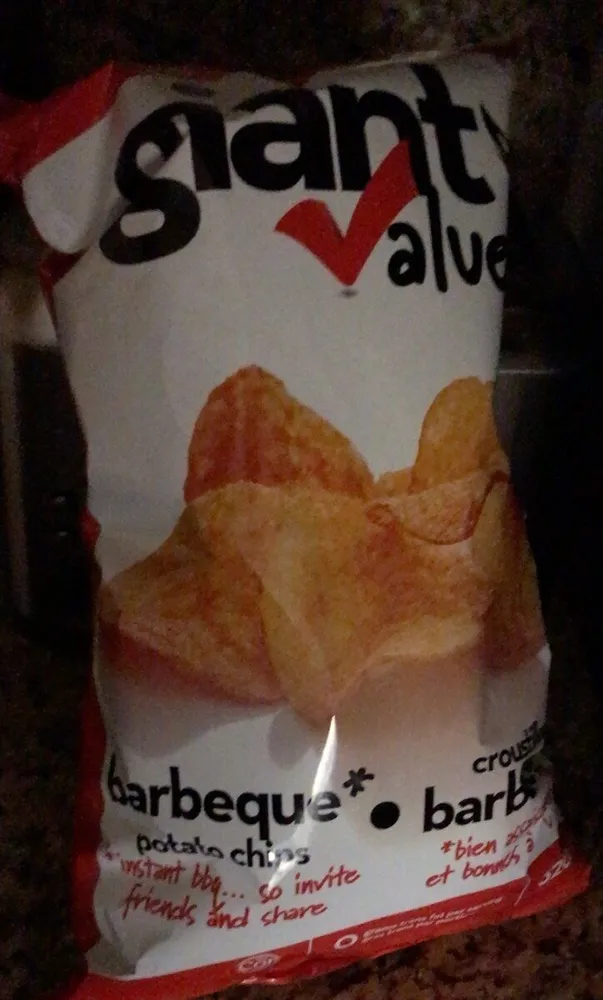 Barbeque potato chips