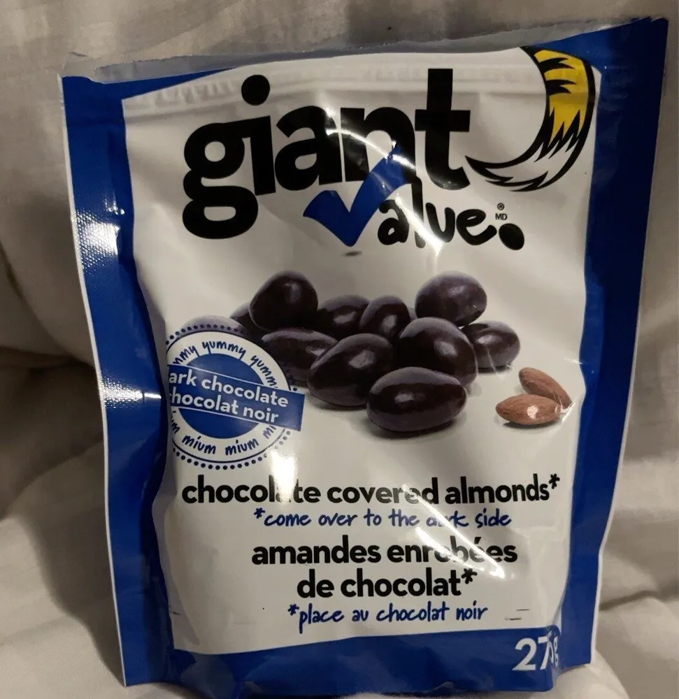 Amandes enrobées de chocolat noir