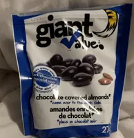 Amandes enrobées de chocolat noir
