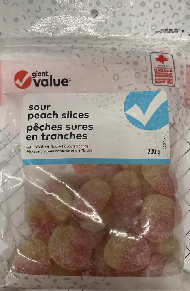 Sour Peach Slices