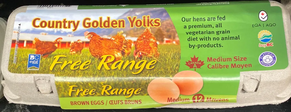 12 Moyen Free-Range Eoufs, Brown