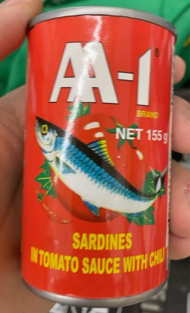 Sardines in tomato sauce with chili