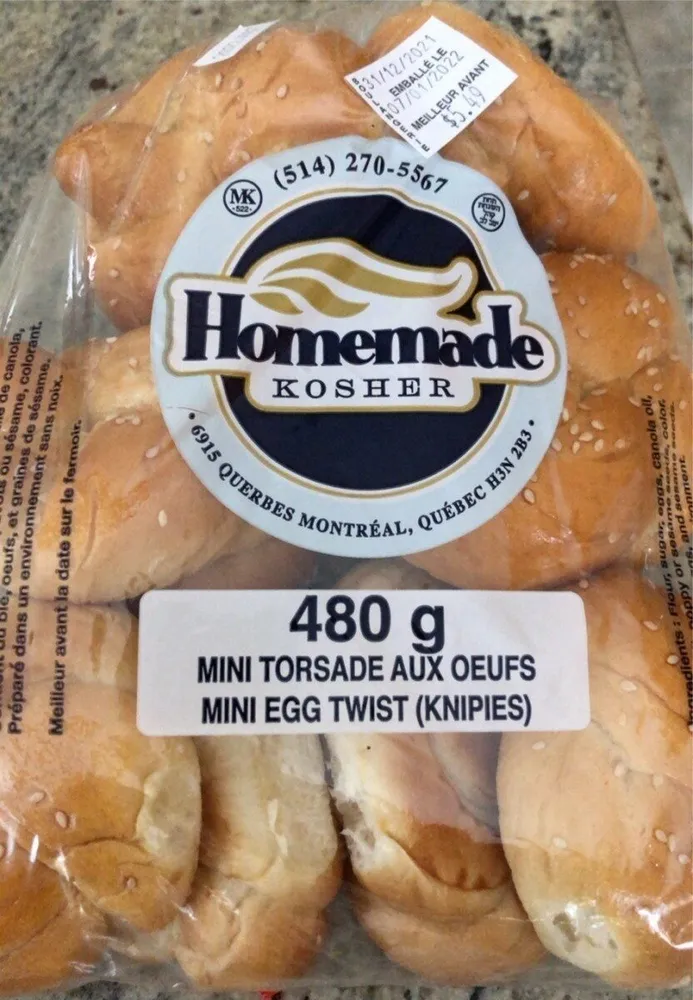 Mini torsade aux oeufs