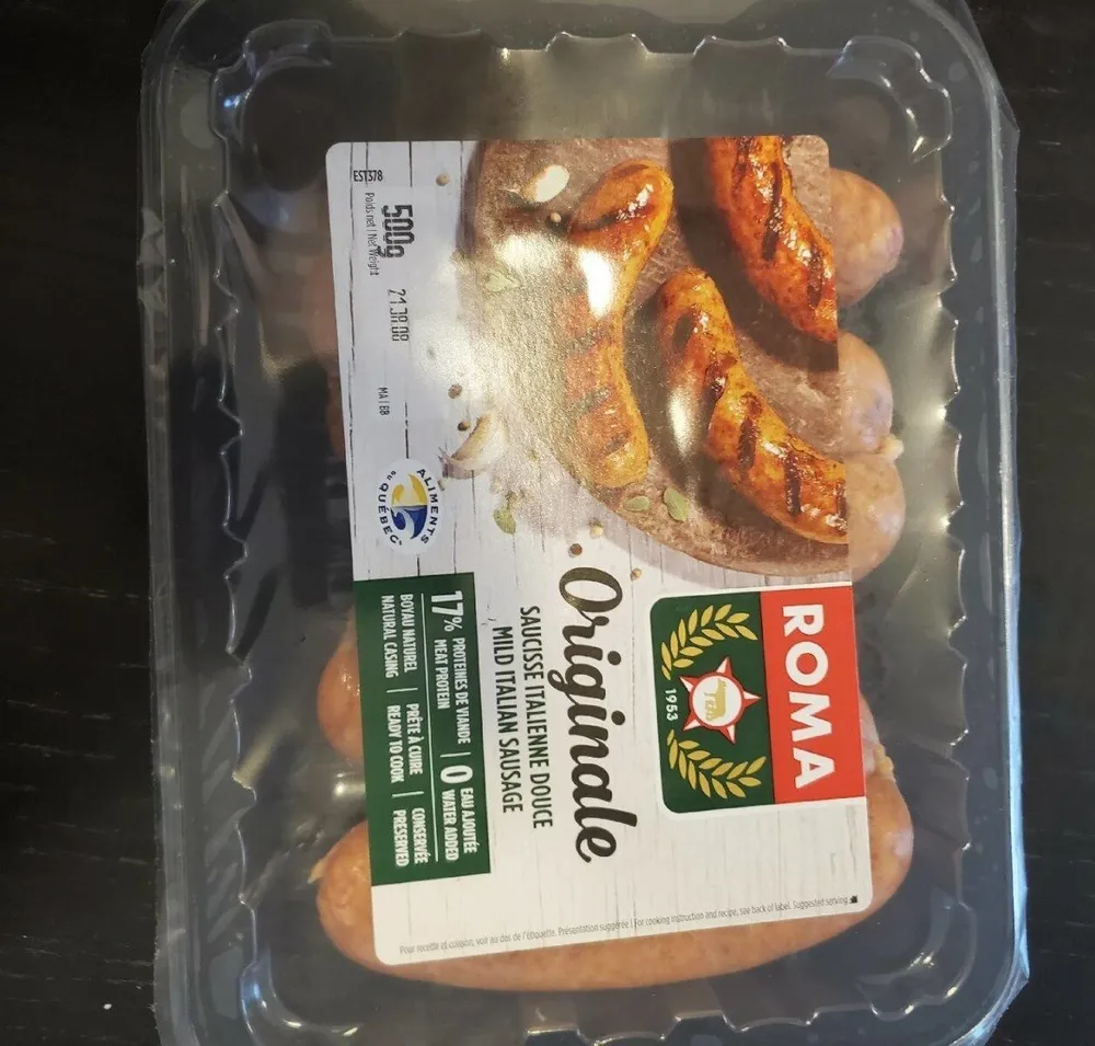 Saucisse italienne douce