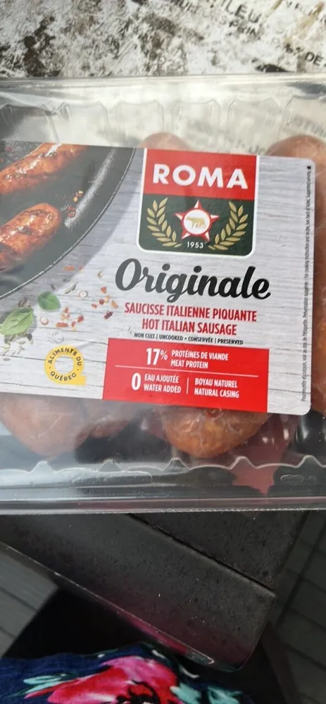 Hot Italian sausage