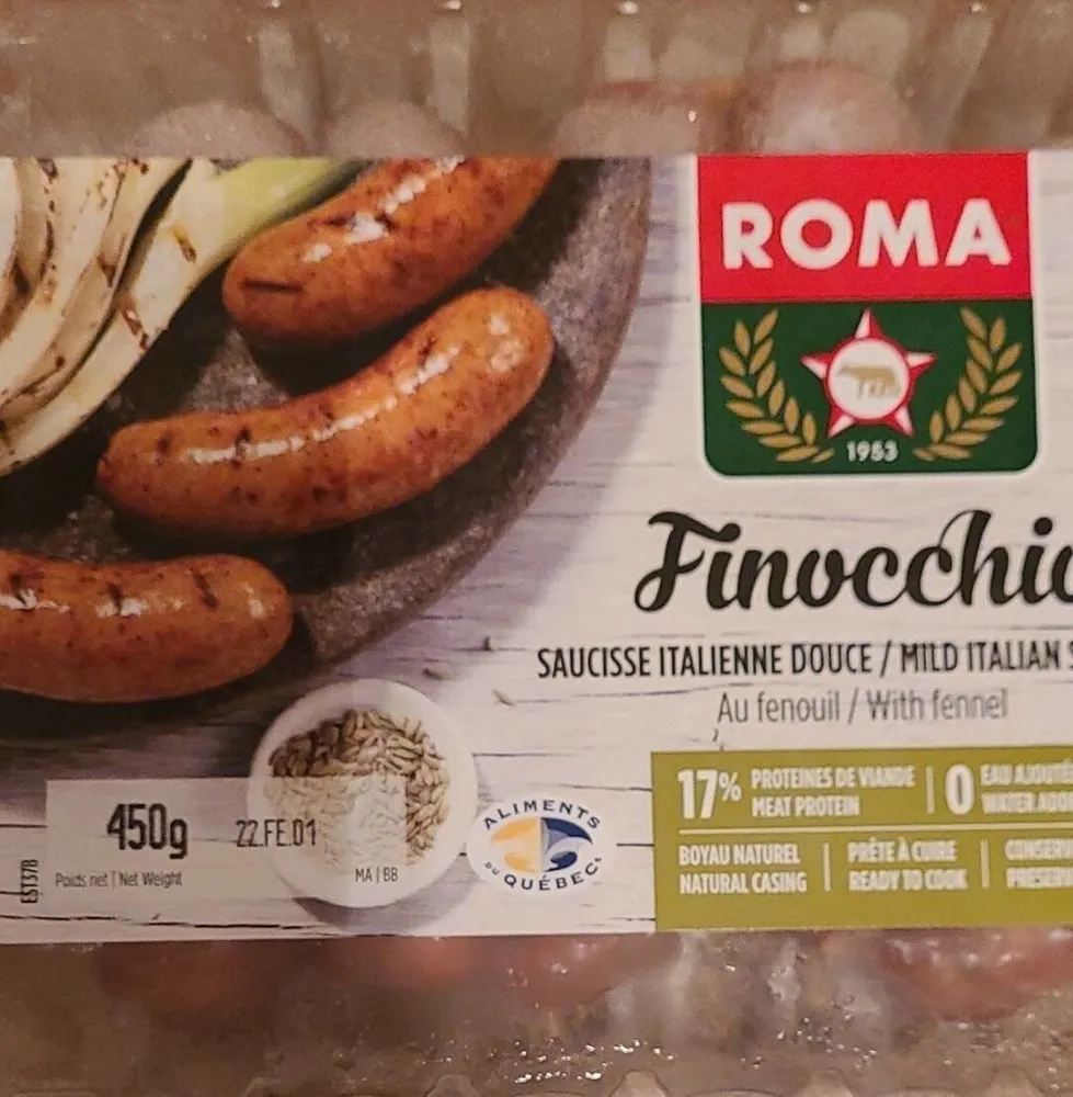 Saucisses italiennes douces