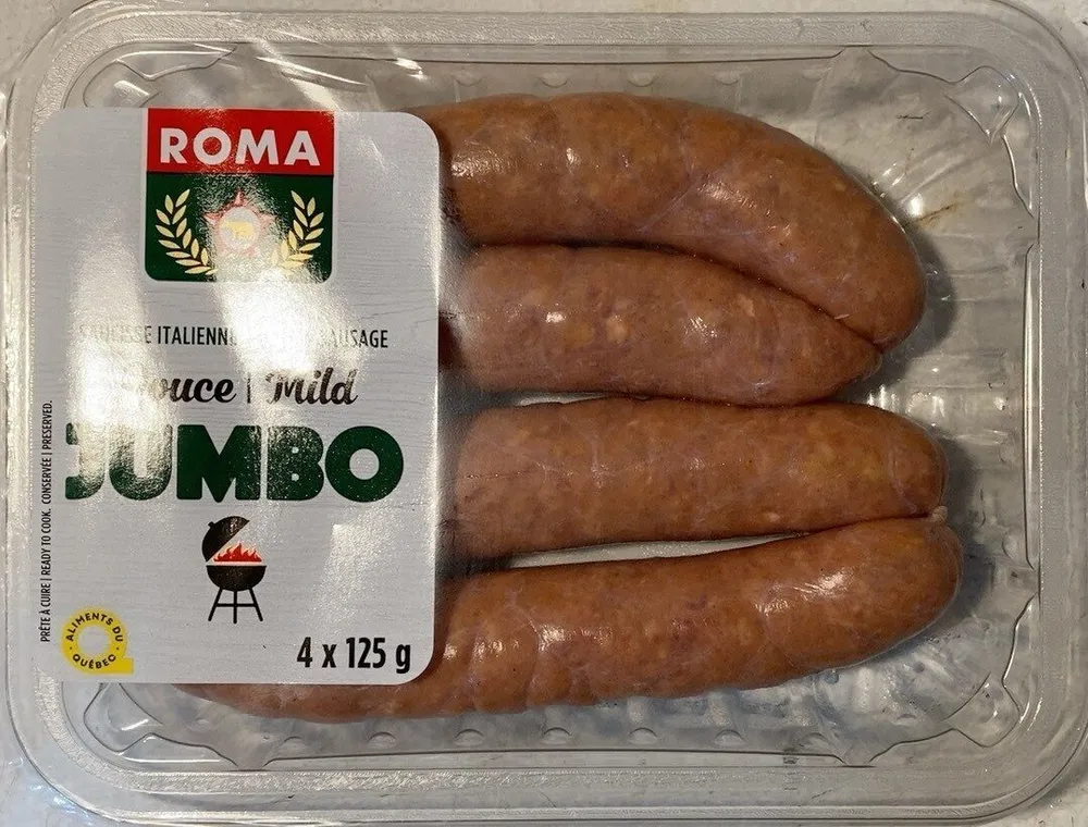Mild Jumbo italian sausage
