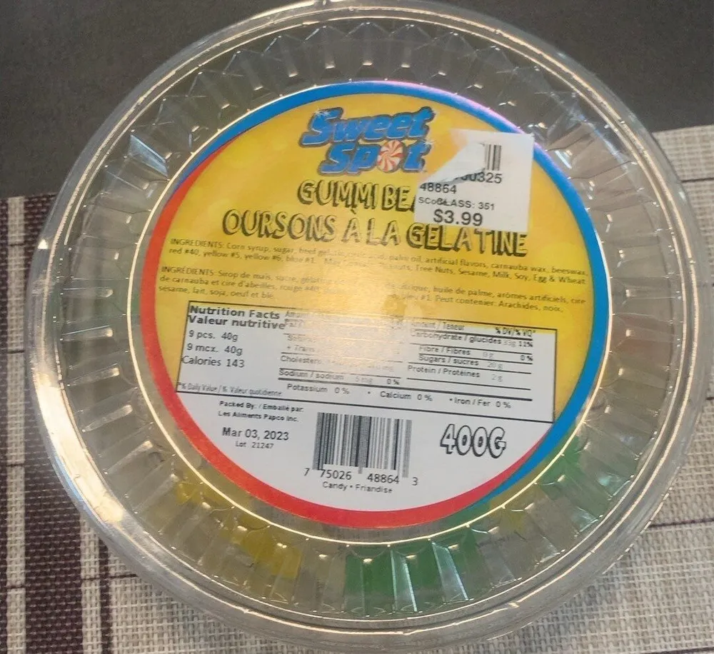 Oursons à la gélatine
