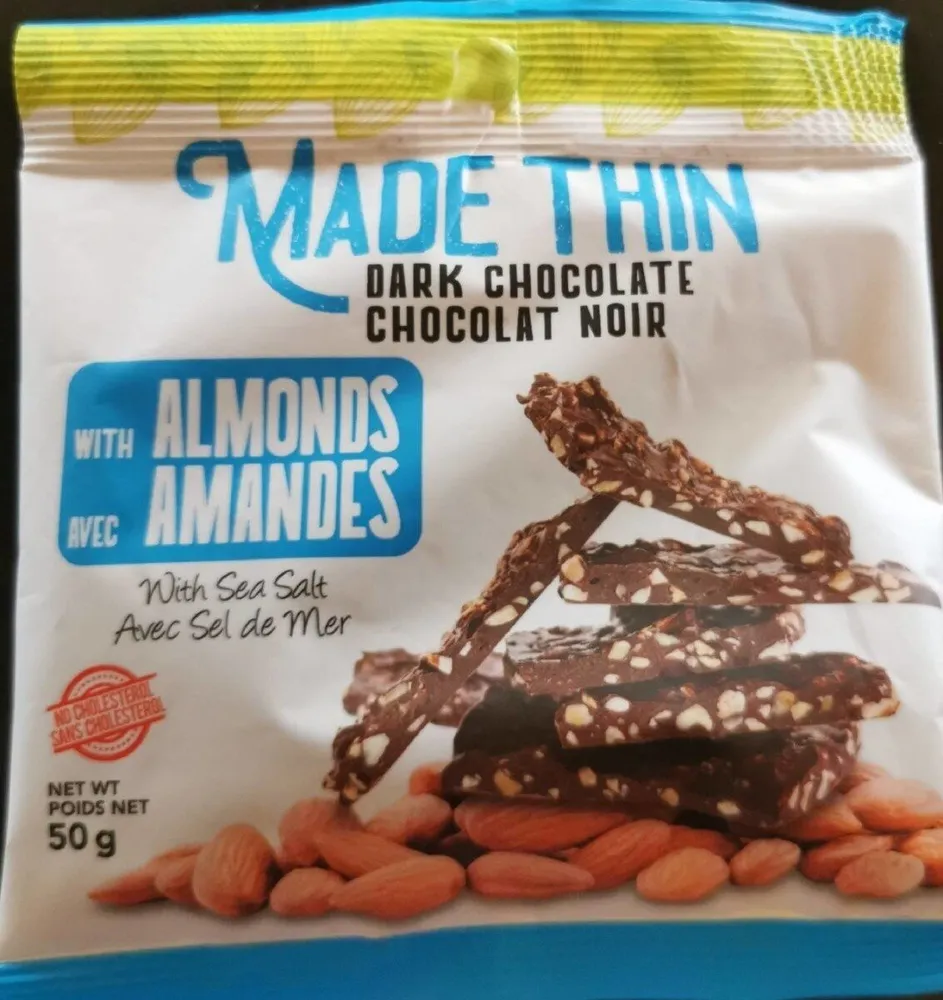 chocolat noir avec amandes