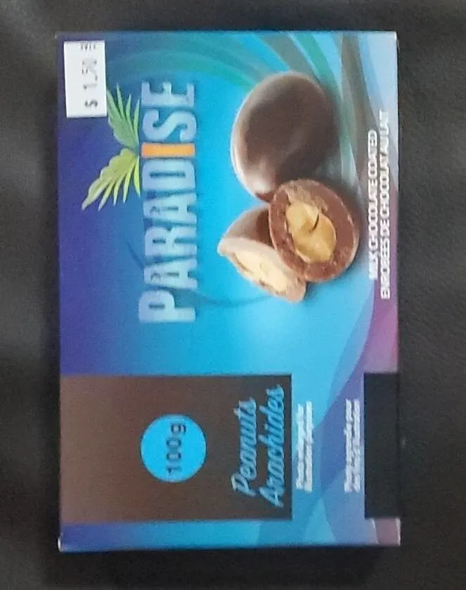 Arachides enrobées de chocolat au lait