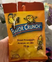 Diced pineapple flavour crunch