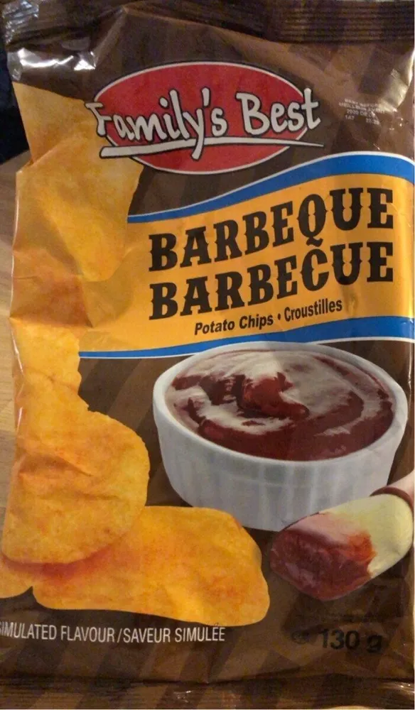 Barbeque potato chips