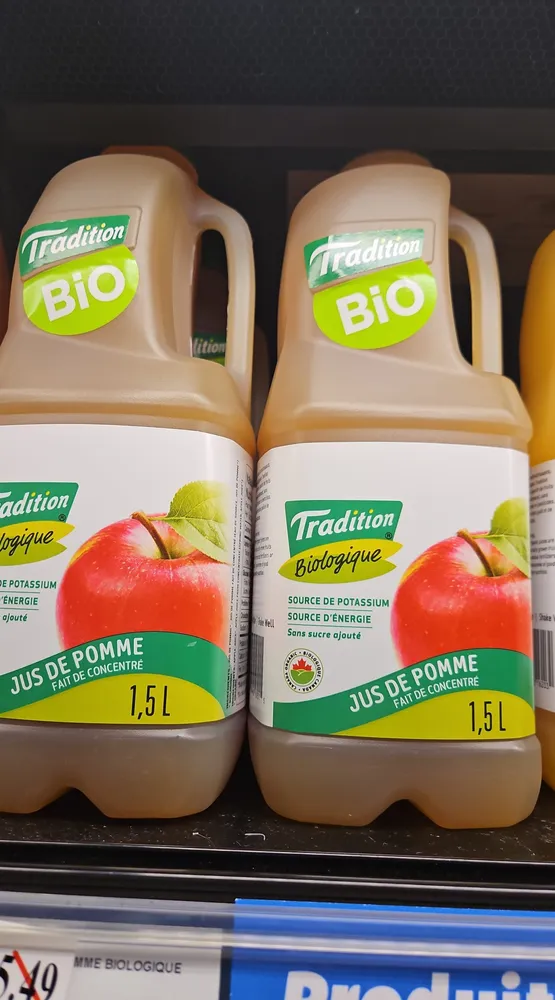 Jus pomme bio