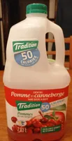 Cocktail pomme et canneberge sans sucre ajouté