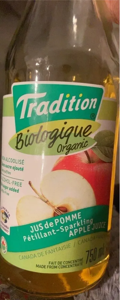 Jus de pomme pétillant