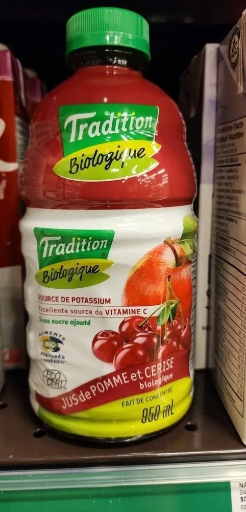 Jus pomme cerise