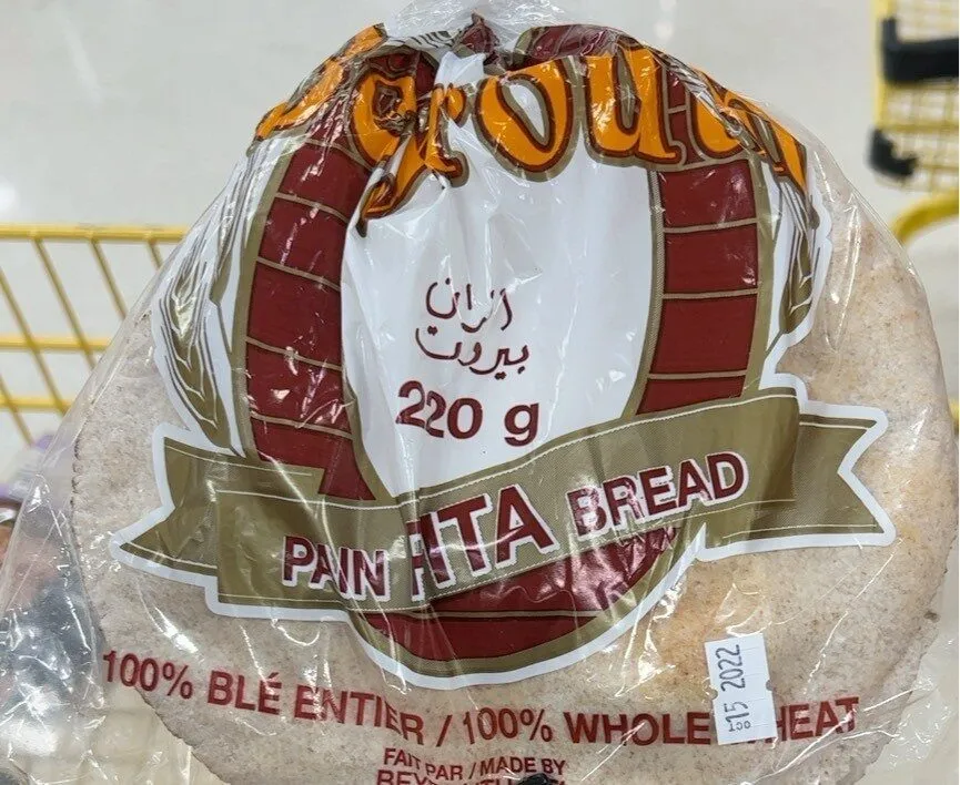whole wheat pita bread