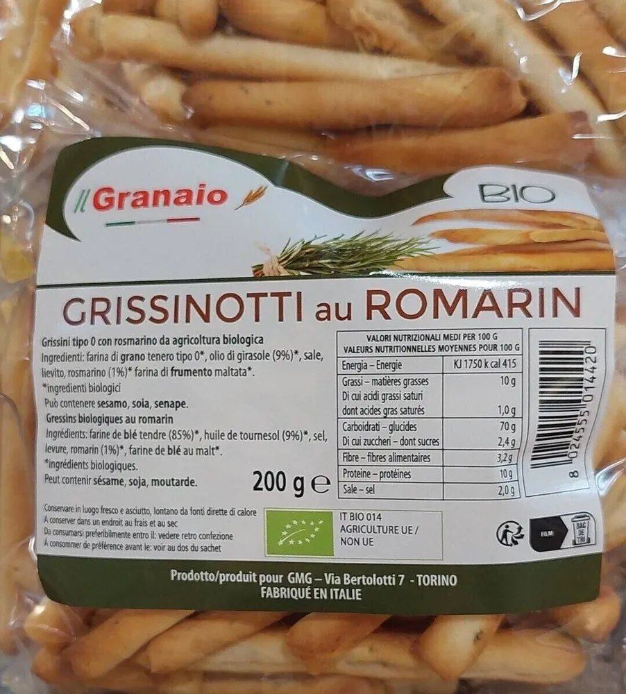 Grissinotti au romarin
