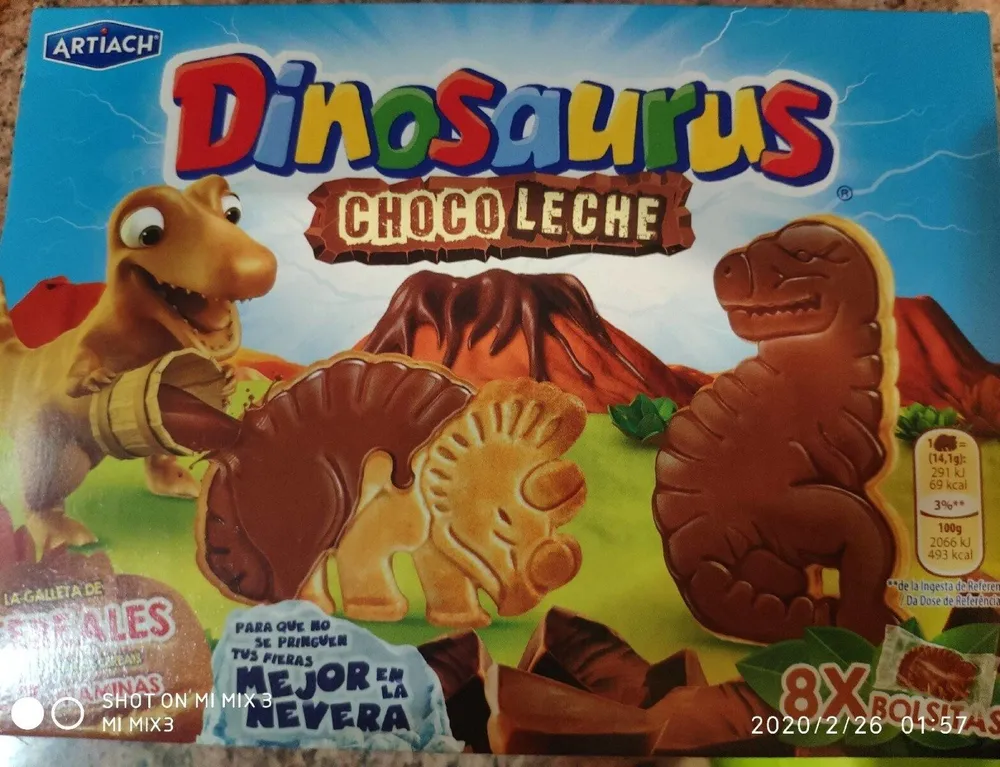 Dinoraurios choco leche