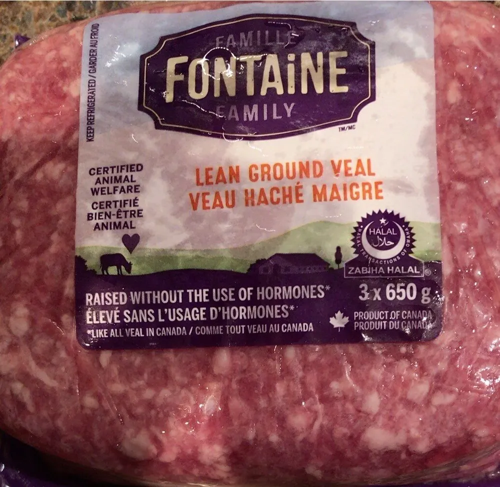Veau haché maigre