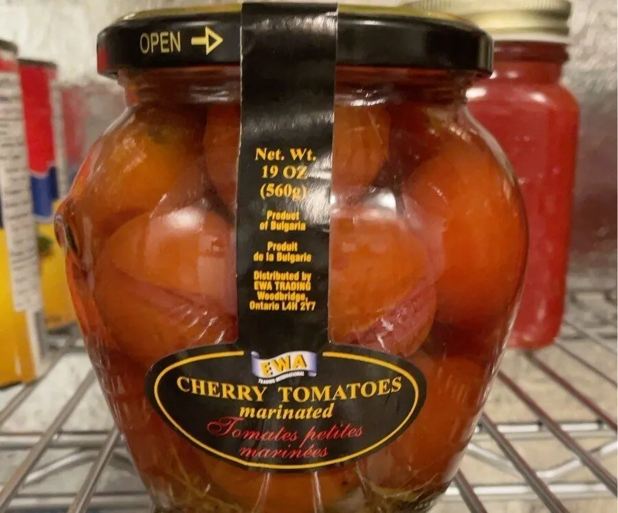 Cherry tomatoes marinated