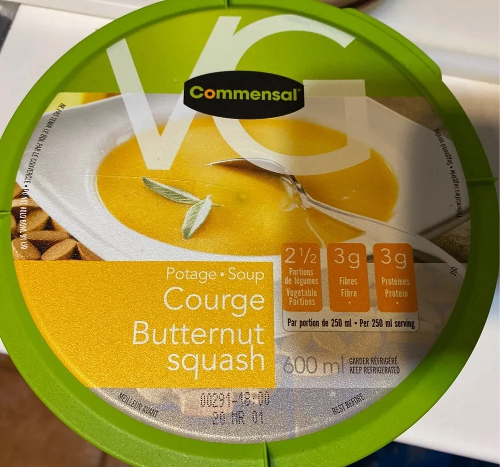 Potage courge