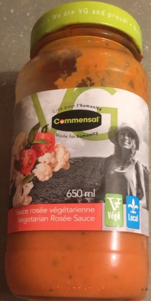 Sauce rosée végétarienne
