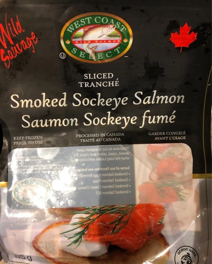 Smoked sockeye salmon
