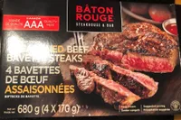 Bavette de boeuf assaisonnées